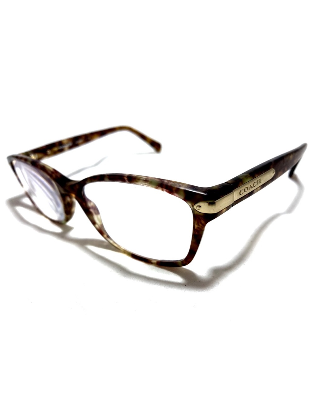 Coach Eyeglasses Women Brown Confetti HC 6065 5287‎ 51-17-135